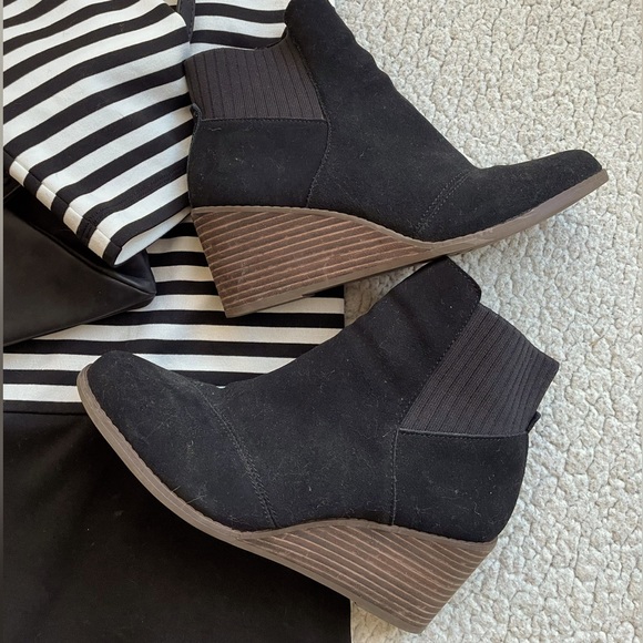 Toms wedge booties - Picture 1 of 9